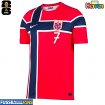 Norwegen Alexander Sorloth #7 Heimtrikot EM 2024 Kurzarm